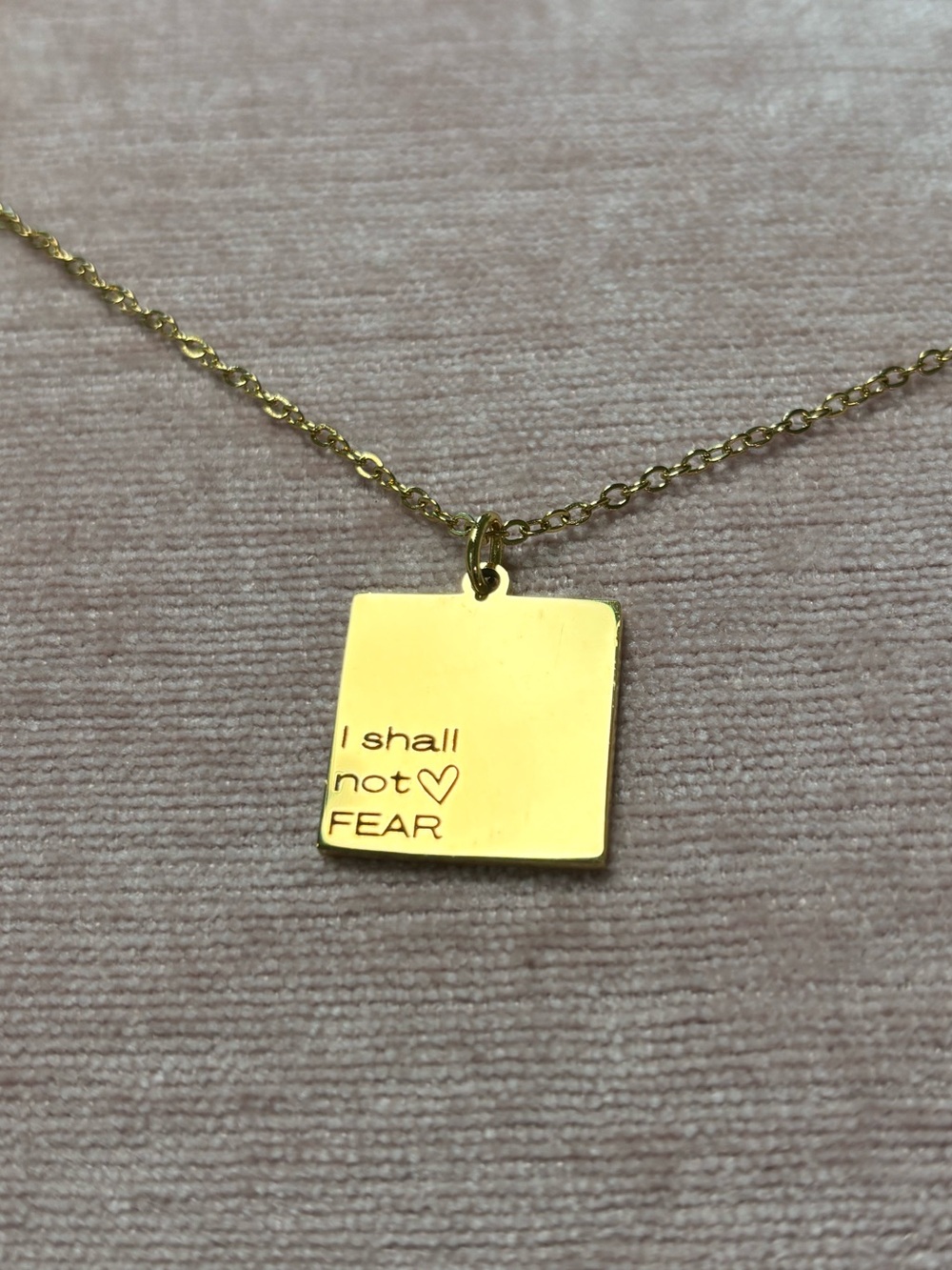 Gold Square Pendant Necklace - Women's Jewelry